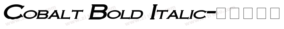 Cobalt Bold Italic字体转换